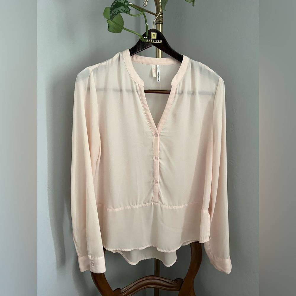 Frenchi Soft Pink Shirt ~ Size Large